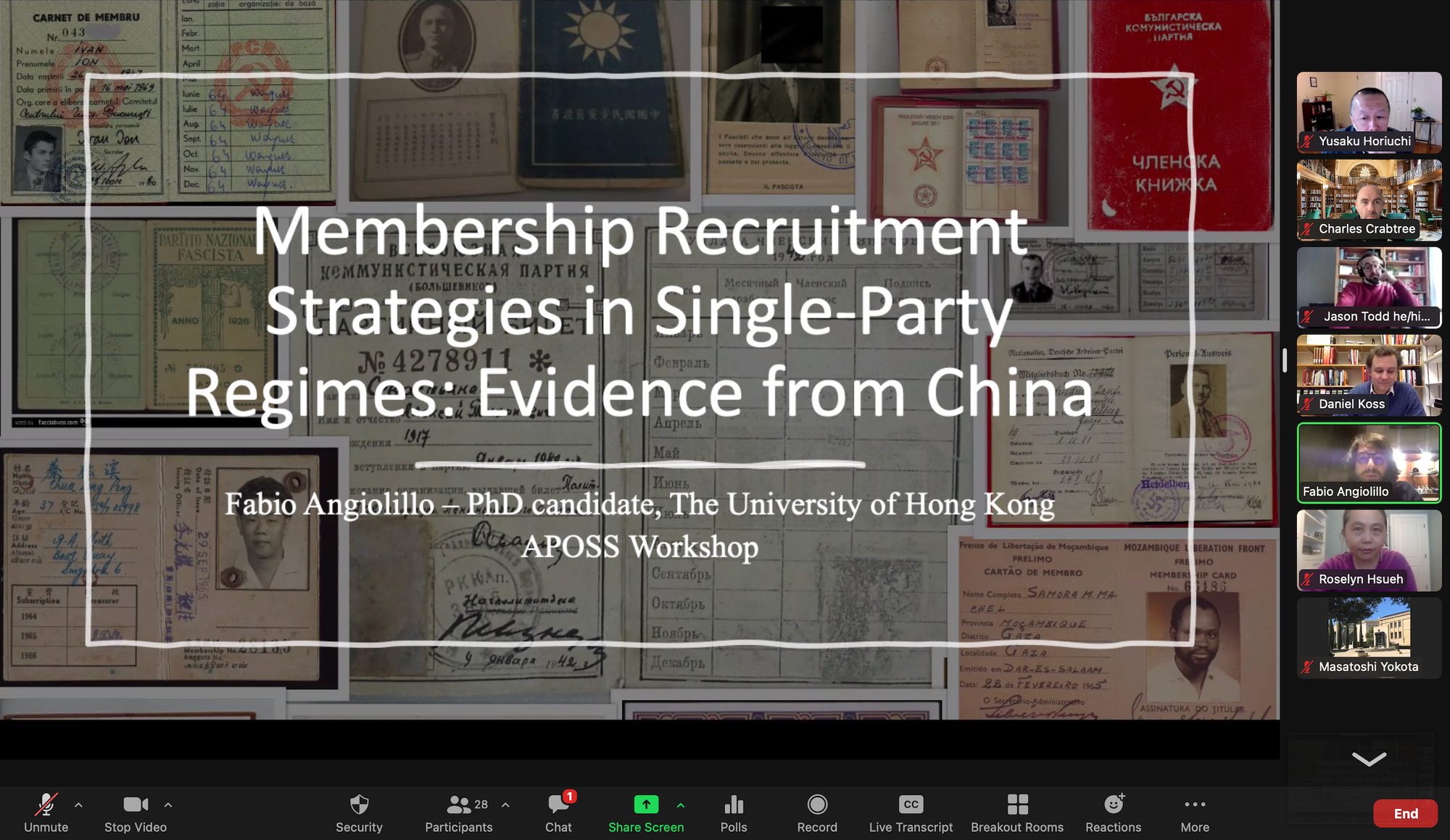 APOSS presentation screenshot