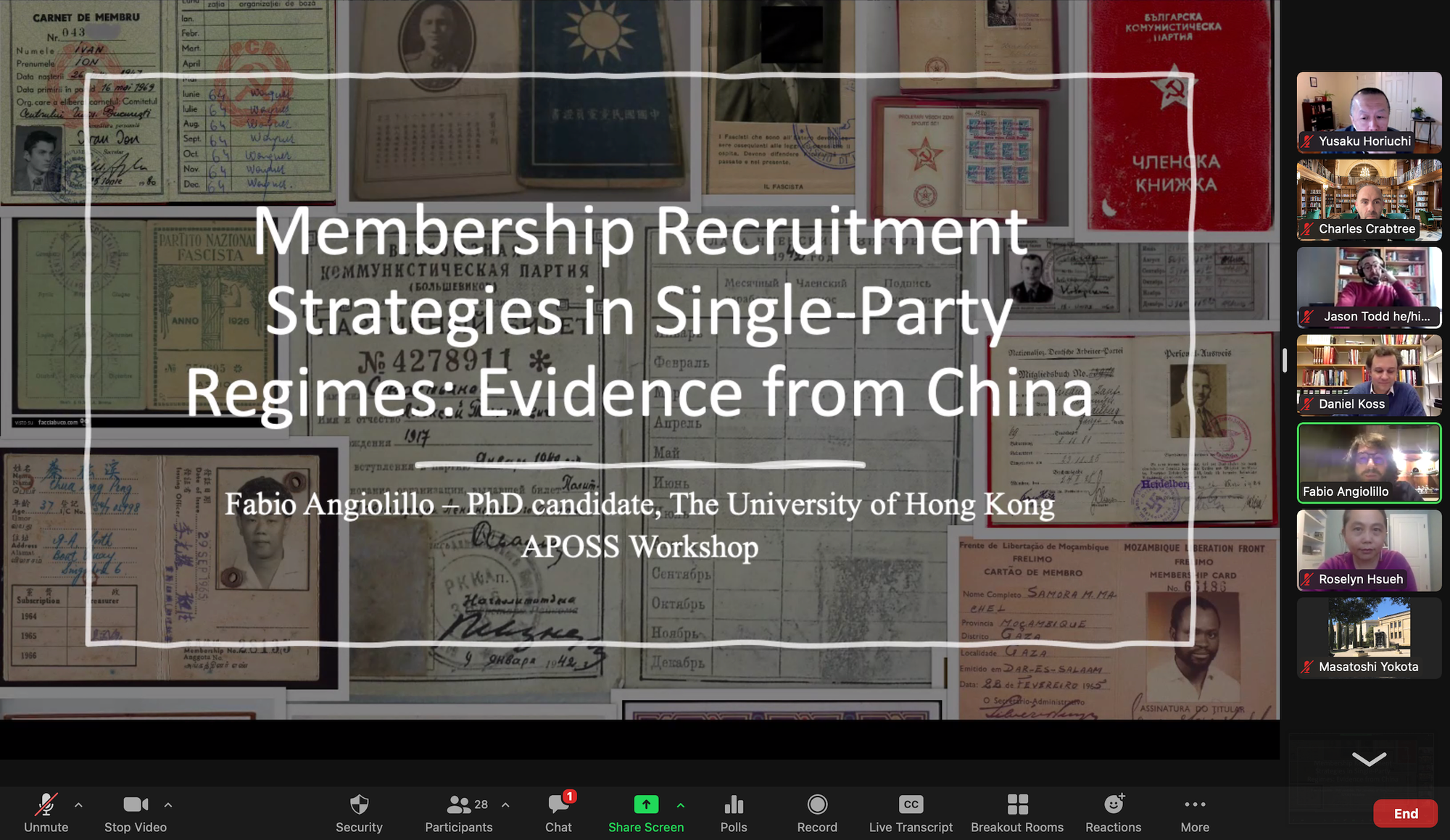 APOSS presentation screenshot